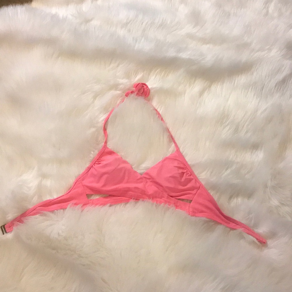 Coral bikini top